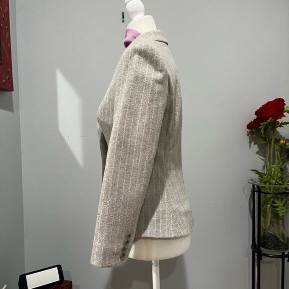 NEW Body by Victoria Wool Pinstripe Tailored Structured Hourglass Blazer Jacket - Picture 11 of 16